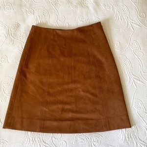 Aritzia Babaton faux suede mini skirt size 4